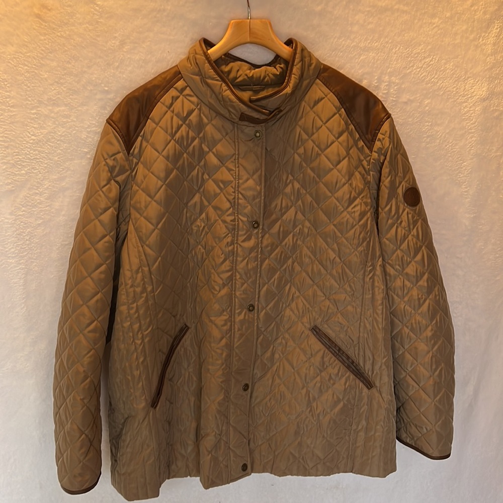 Lauren by Ralph Lauren Quilted Jacket Brown Size 3X
